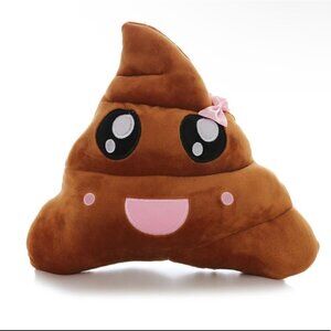𝅺cute emoji Poop plush pillow